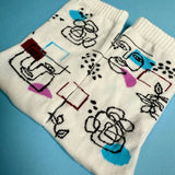 HOTSOX Women's Art Faces Crew Sock thumbnail