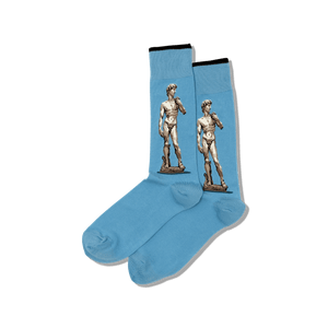 HOTSOX Men's Michelangelo's David Crew Socks