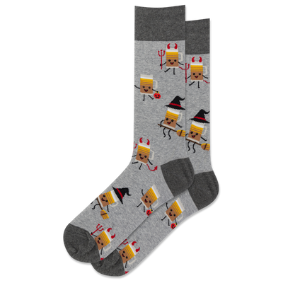 HOTSOX Men's Halloween Beer Crew Sock