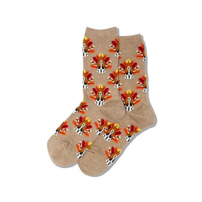 HOTSOX Women's Turkey Dog Crew Sock