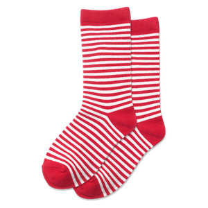HOTSOX Kid's Holiday Stripe Crew Socks