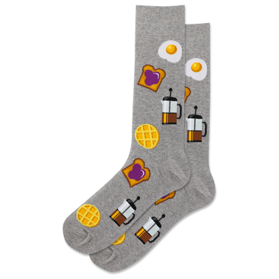 HOTSOX Men's Breakfast Crew Sock
