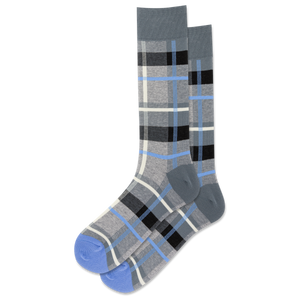 HOTSOX Men's Plaid Crew Sock