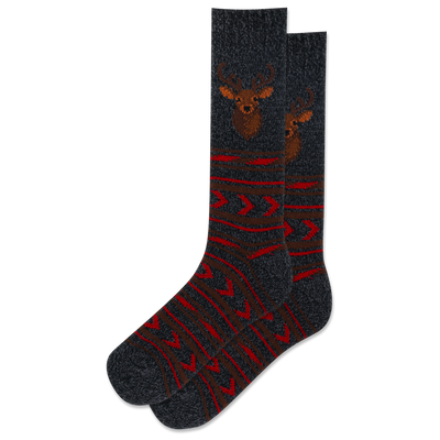 HOTSOX Men's Deer Boot Crew Sock