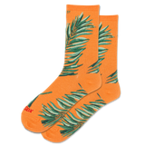 HOTSOX Women's Palm Leaf Crew Socks