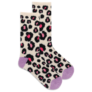 HOTSOX Women's Animal Print Non-Skid Slipper Sock