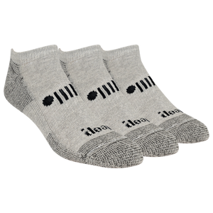 Jeep® Men's Classic Cotton No Show Socks 3 Pair Pack Made in USA- Moisture Wicking, Cushioned Comfort