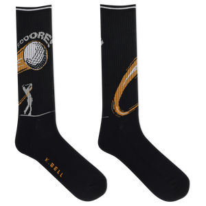 K.Bell Men's Active Fooore Golf Crew Sock