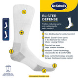Dr. Scholl's Men's Advanced Relief Blister Guard® Crew Socks 3 Pair Pack thumbnail