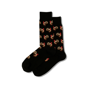 HOTSOX Men's Turkeys Crew Socks