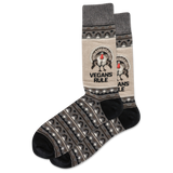 HOTSOX Men's Vegans Rule Crew Socks