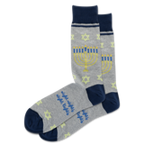 HOTSOX Men's Menorah Crew Socks