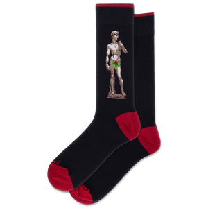 HOTSOX Men's Xmas David Crew Socks