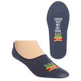 HOTSOX Men's Check Out My Six-Pack No Show Socks
