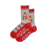 HOTSOX Women's Meowy Christmas Crew Socks