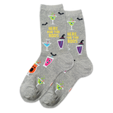 HOTSOX Women's Here For The Boos Crew Socks