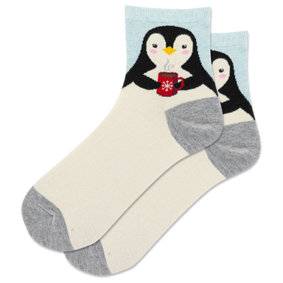 HOTSOX Women's Winter Penguin Anklet Sock