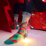 HOTSOX Women's Fuzzy Festive Flock Crew