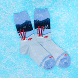 HOTSOX Women's Metallic Ski Crew