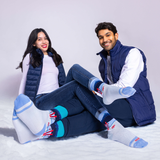 HOTSOX Women's Metallic Ski Crew