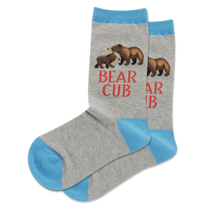 HOTSOX Kid's Bear Cub Crew Socks