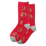HOTSOX Kid's Gingerbread Cookies Crew Socks