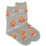 HOTSOX Kids' Pumpkin Corgi Crew Socks