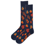 HOTSOX Men's Autumn Leaves Crew Sock