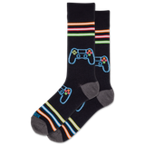 HOTSOX Men's Neon Gamer Crew Socks