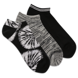HOTSOX Men's Knit Radial Tie Dye Low Cut Socks 3 Pack