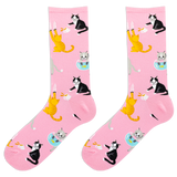 HOTSOX Women's Bad Cats Crew Sock thumbnail