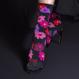 HOTSOX Women's Tropical Floral Crew Socks