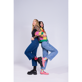 HOTSOX Women's Fuzzy Hearts Crew