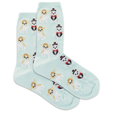 HOTSOX Women's Bridal Dogs Crew Socks