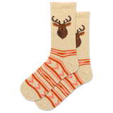 HOTSOX Women's Deer Boot Crew Sock