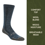 Blue sock with text on a green background thumbnail