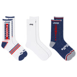 Three pairs of Jeep socks with patriotic designs on a white background thumbnail