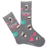 K.Bell Women's Espresso Yourself Crew Socks thumbnail