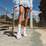 K.Bell Women's L.A. Sunflower Active Crew Sock thumbnail
