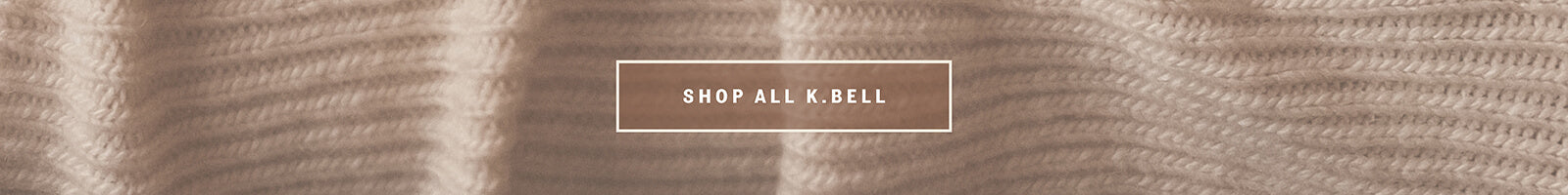 Text 'SHOP ALL & BELL' on a textured beige background