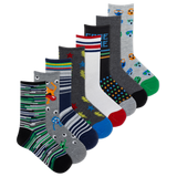 K.Bell Kid's Fun Times Crew Sock 8 Pack