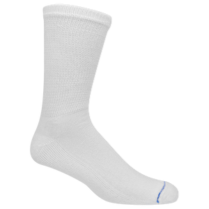 White sock on a white background
