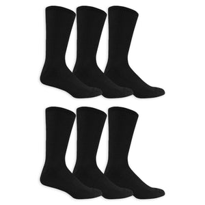 Set of six black socks on a white background