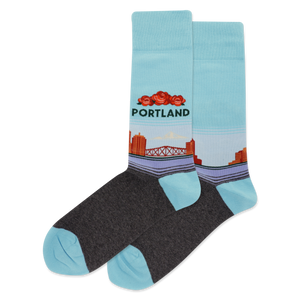 Aqua HOTSOX Men's Portland Crew Socks