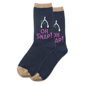 Denim HOTSOX Women's  Oh Snap Crew Socks
