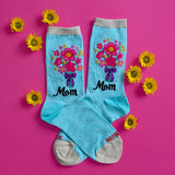 HOTSOX Women's Mom Floral Crew