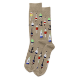 Hemp Heather HOTSOX Men's Buoy Crew Socks