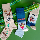 HOTSOX Men's Howdy Crew Sock