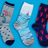 HOTSOX Women's Make A Splash Metallic Crew