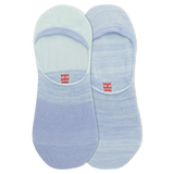 Blue HOTSOX Women's Colorblock Random 2 Pack Liner Socks